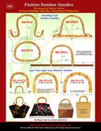 Stylish Bamboo Handles For Fashion Purses, Handbags, Cigar Boxes, Jewelry Boxes