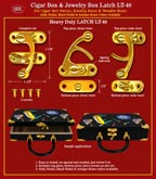 Cigar Box Latch, Door Latch, Tool Box Latches: LT-40