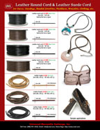 Genuine Leather Cords and Leather Suede For Purse Craft Making