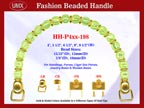 Designer Handbag Handle HH-p4xx-198 For Beaded Designer Handbag