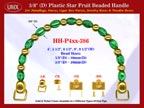 Make Wood Cigar Box Purse Handle: Make Wood Cigar Purse Star Fruit Beads Purse Handle: Make Wood Box Purse Handles - HH-Pxx-386