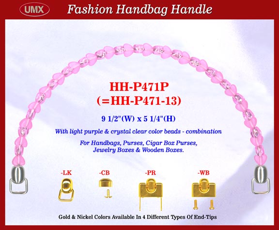 Beaded handbag handle hh-p471p