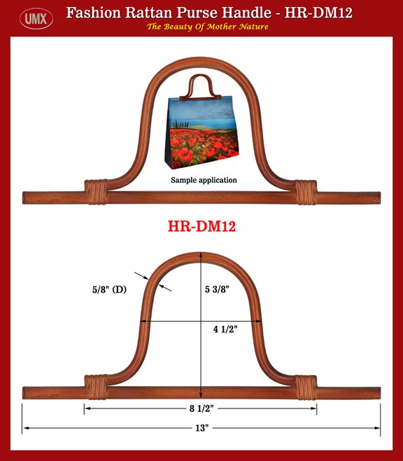 Rattan - The Beauty From Mother Nature - Rattan Purse, Handbag Handles - HR-DM12