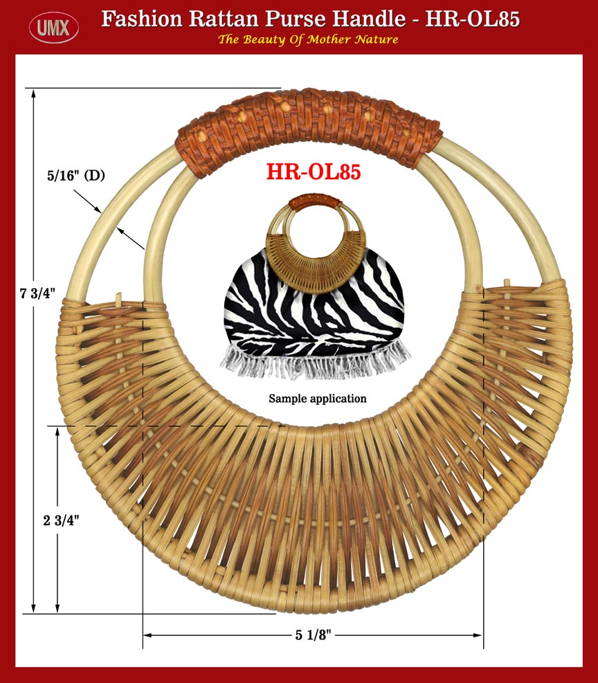 Rattan - The Beauty From Mother Nature - Rattan Purse, Handbag Handles - HR-OL85