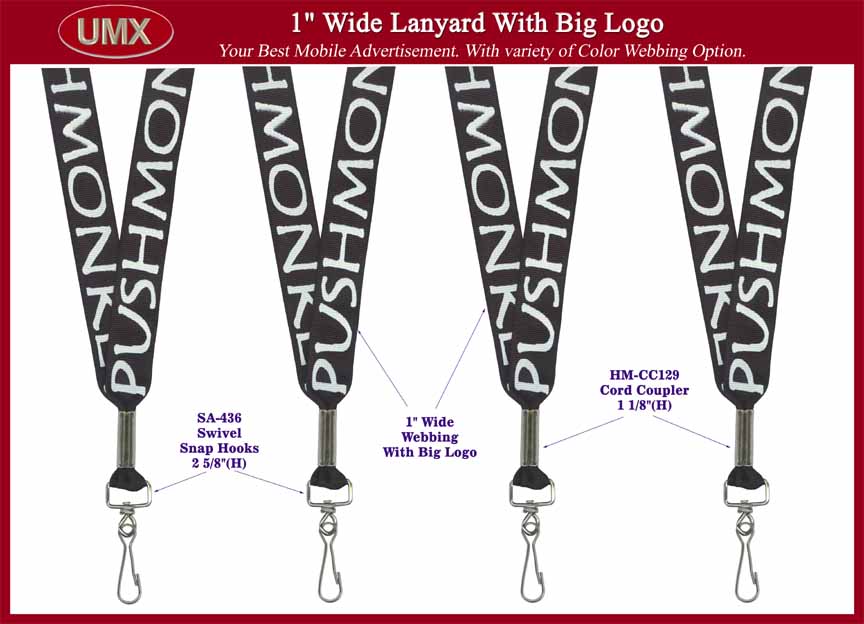 The Best Mobile Advertisement Lanyard: Big Logo Lanyards