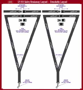 safety breakaway lanyard 501