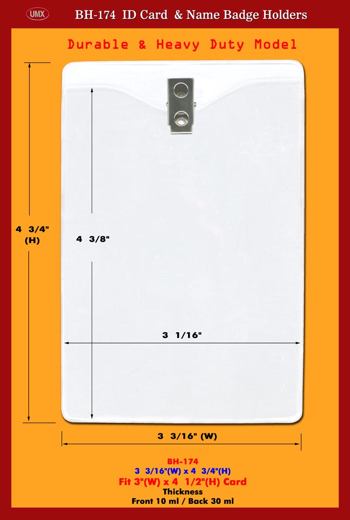 We are plastic I.D. holder wholesaler.