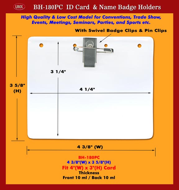 We are ID holder with badge clip and pin wholesaler.