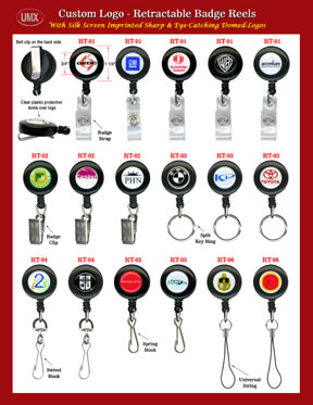 Multi-Color Imprinted Badge Reels.