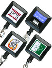 Black Color Custom  Retractable Badges