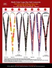 Multi-Color Logo Dye Sublimated Neck Lanyards: Dye Sub Custom Lanyards