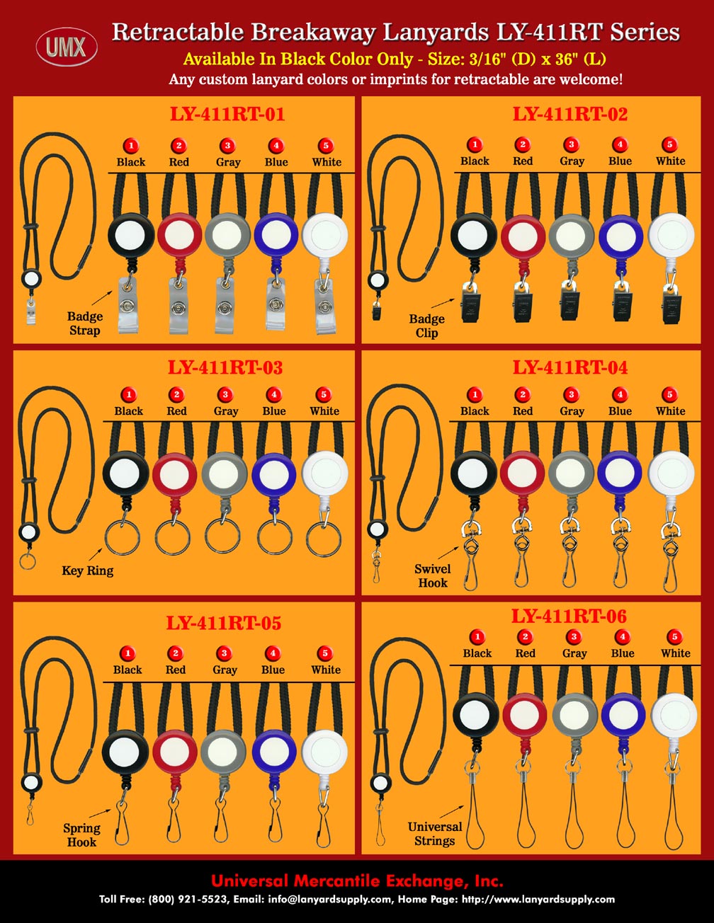 Adjustable Length and Retractable Safety Lanyards