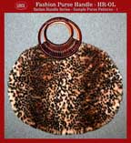 Fashion Designer Purse and Handbag Pattern - Round O-Shape Rattna Handle Series -